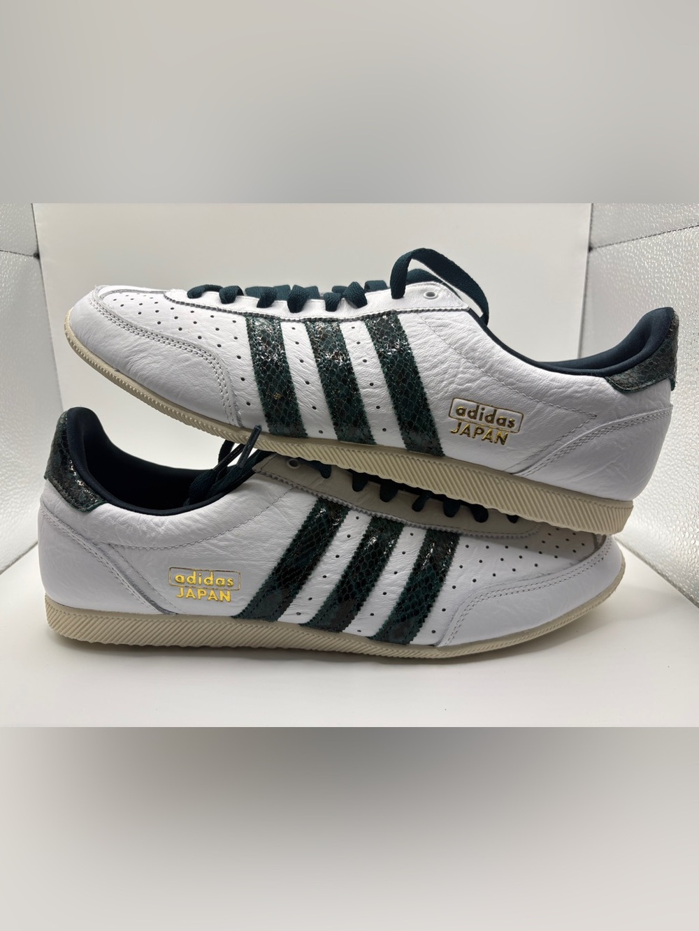 New Women’s 12 adidas Japan Snakeskin Sneakers Men’s 11 Deadstock